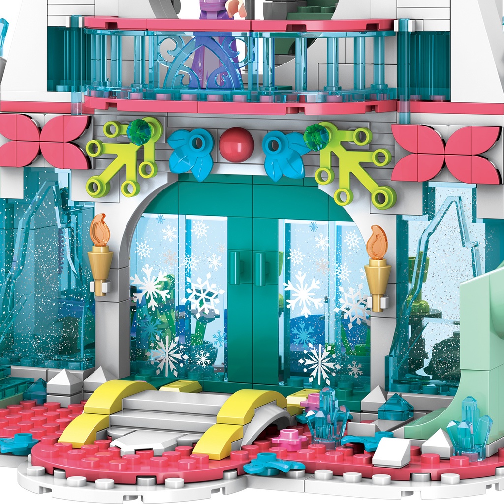 Đồ chơi lắp ráp kiểu lego Mô Hình Lâu Đài Công Chúa Băng Giá Model 3060 với 943 chi tiết