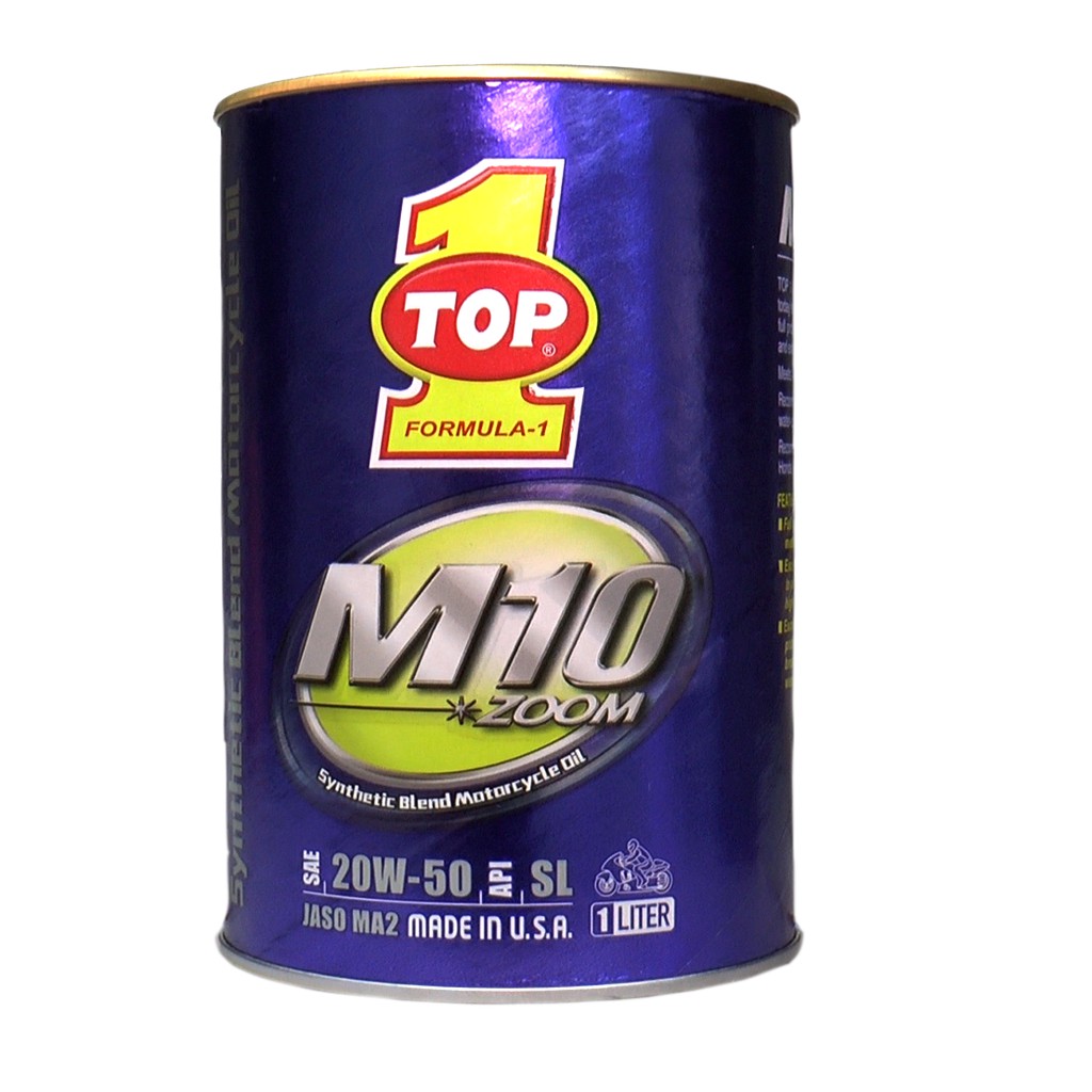 M10-Zoom 20W50 MA2 1000cc Nhớt xe máy cao cấp Top 1 Synthetic Motor Oil