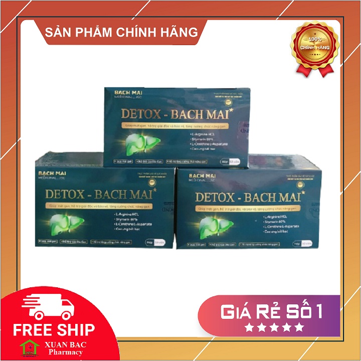 ✅  Thải độc gan Detox Bạch Mai - Mát gan giải độc cơ thể, tăng cường chức năng gan