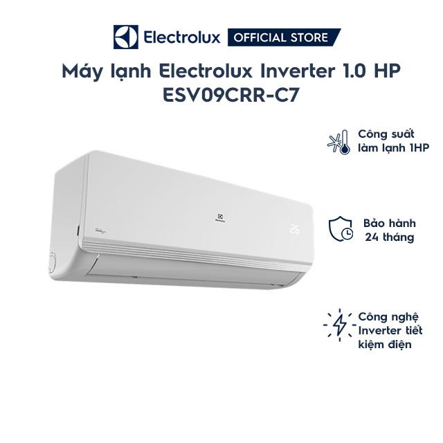 Máy lạnh Electrolux inverter 1.0 HP ESV09CRR-C7