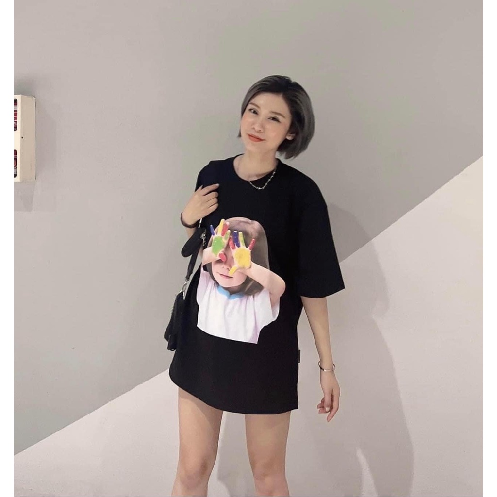 (Tqxk 1:1) Áo thun ADLV TQXK chuẩn  Mẫu mới e này đang hot ADLV BABY FACE SHORT SLEEVE T-SHIRT