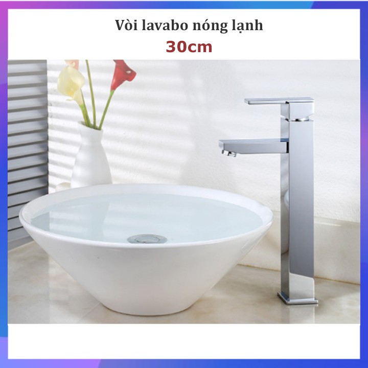 Vòi Lavabo Nóng Lạnh Inox SUS 304 – Vòi Nước Lavabo Nóng Lạnh