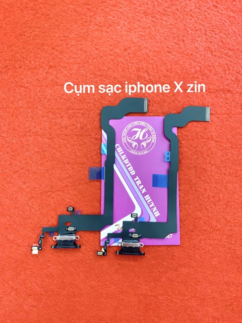 Cụm đuôi sạc iphone X zin-mới 100%