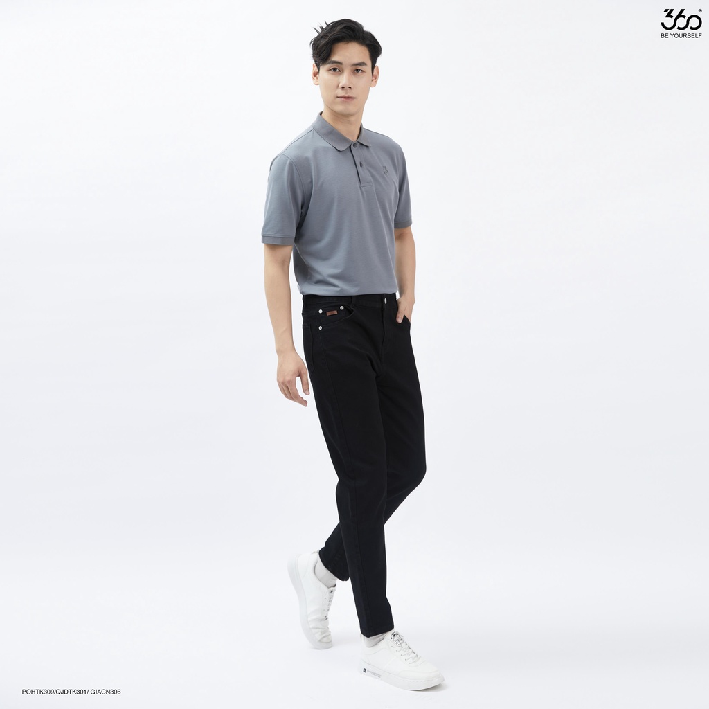 Quần jean nam thương hiệu 360 Boutique chất liệu jean cotton form slim - QJDTK301