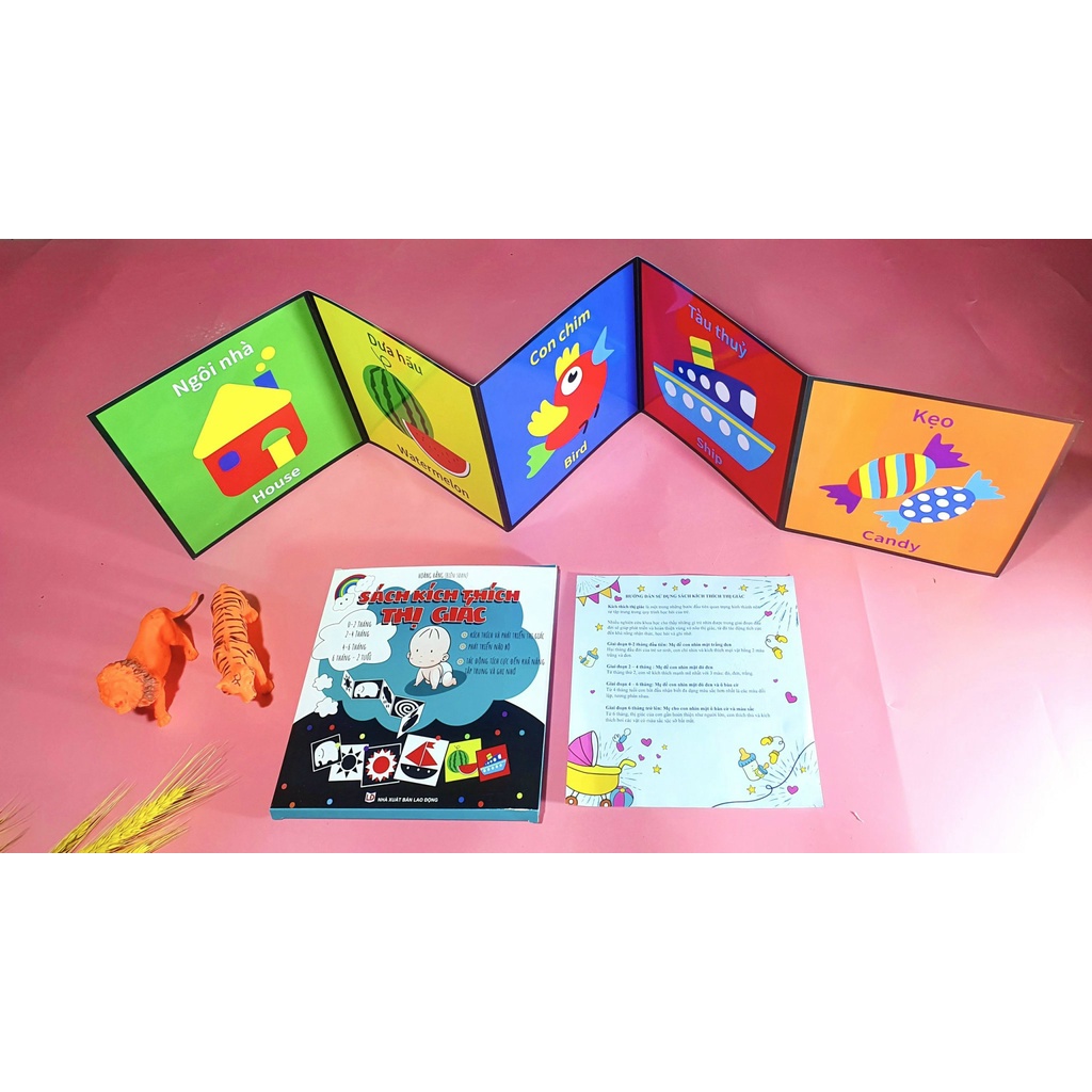 Bộ Thẻ Kích Thích Thị Giác Cho Trẻ Sơ Sinh Dạng Đứng ZIG ZAC Cho Trẻ Sơ Sinh Phát Triển Toàn Diện