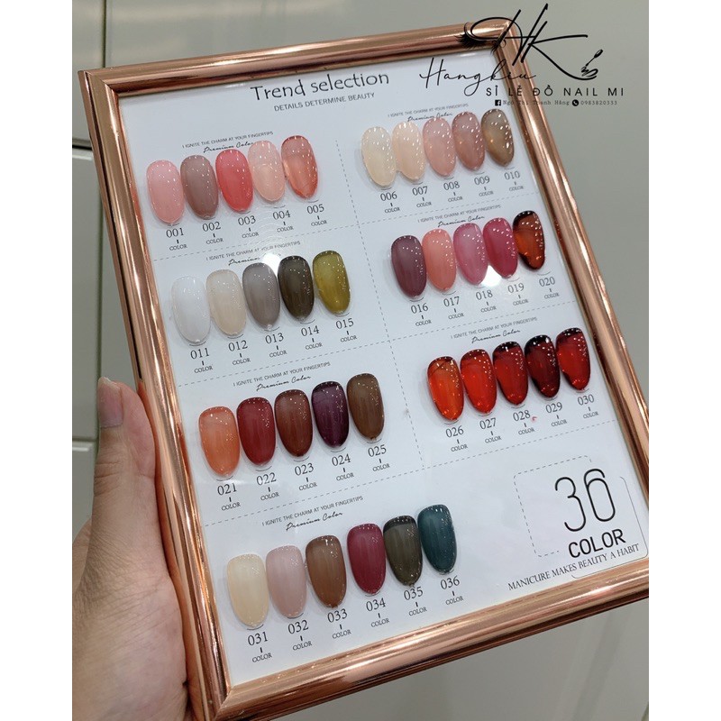 SET THẠCH 36 MÀU KÈM BẢNG