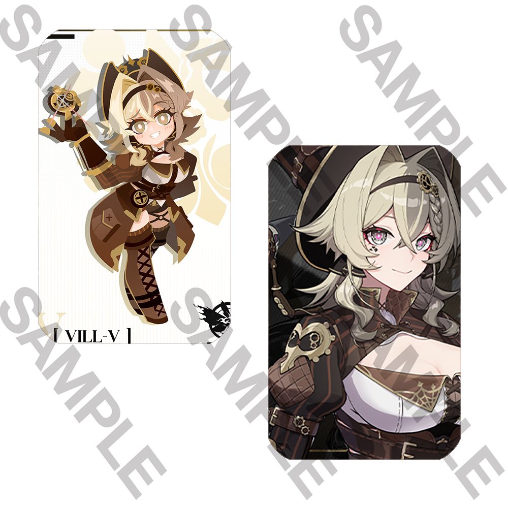 Ảnh card bo góc in hình HONKAI IMPACT thẻ bo viền 5*8cm anime chibi xinh xắn nhiều mẫu