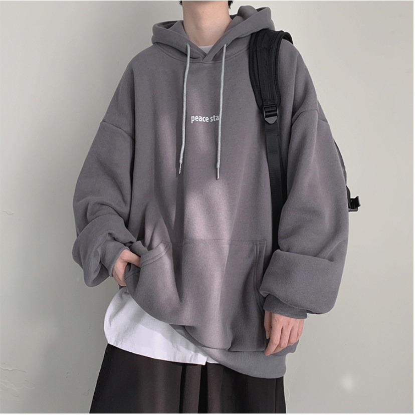 Áo Hoodie Phối Mũ 2 Lớp Cao Cấp  Phong Cách Fom Rộng Unisex Trẻ Trung AMBITION