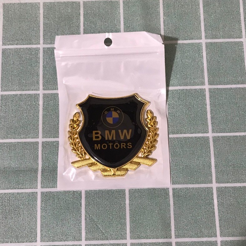 Logo Bông Lúa Đủ Thương Hiệu Dán Trang Trang Trí Ô Tô, Xe Máy [ Viền Vàng ]