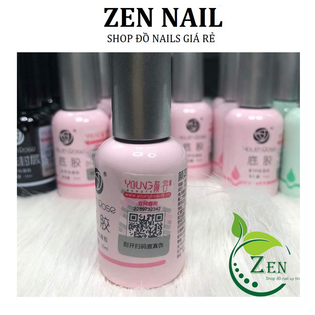 BASE COAT HOA HỒNG YOUTH ROSE CHÍNH HÃNG - GEL LIÊN KẾT CHUYÊN DỤNG CHO DÂN LÀM MÓNG