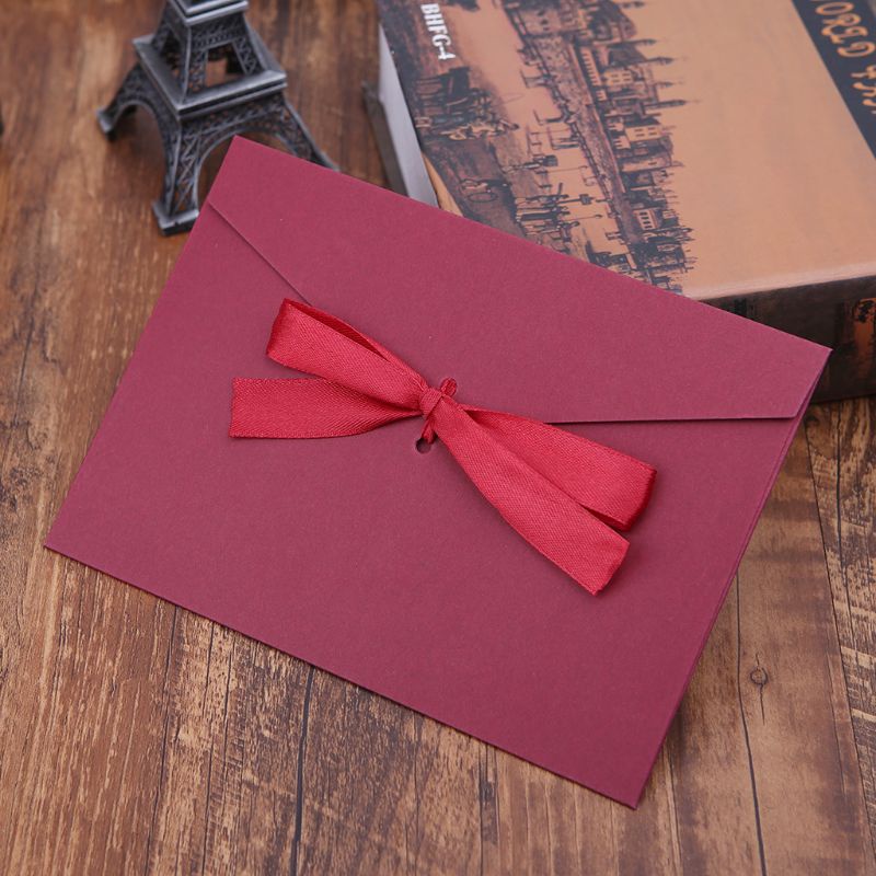 Set 10 Thiệp Mời Đám Cưới Bằng Giấy Họa Tiết Chữ Phong Cách Vintage
