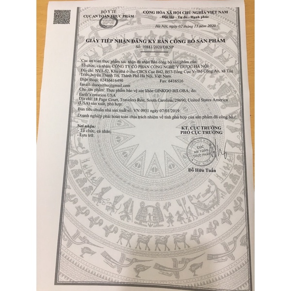 Viên Uống Bổ Não Viên Nang Ginkgo Biloba 60mg