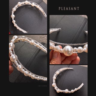 👰👰 Băng đô đính đá phối hạt bẹt siêu đẹp