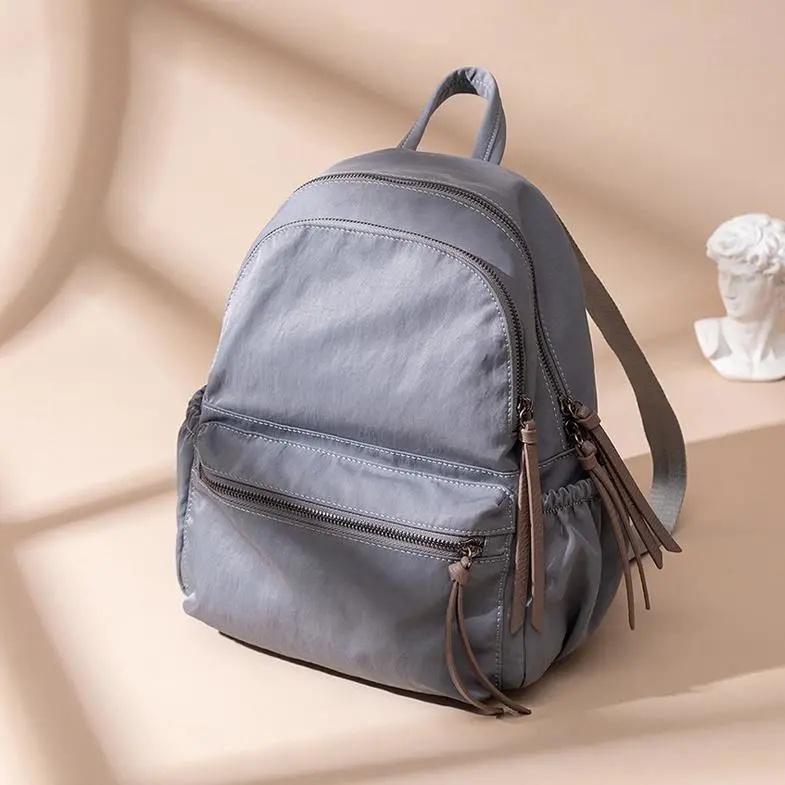 Ba Lô Du Lịch Siêu Nhẹ Chống Thấm Nước Morandi bp024 Chất Liệu nylon Sức Chứa Lớn Cho Nữ