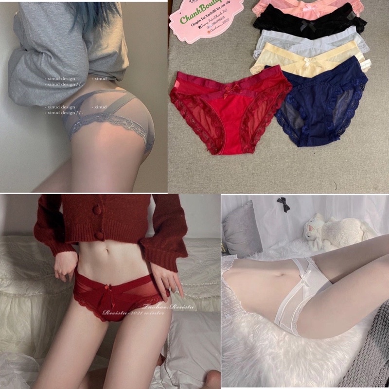 Quần ren cạp chéo xinh xắn nhiều màu