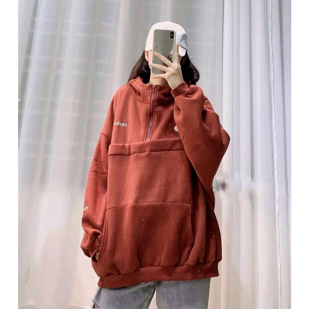 Áo nỉ PoLo phối túi rộng siêu trẻ trung ,Cute , From rộng Free Size