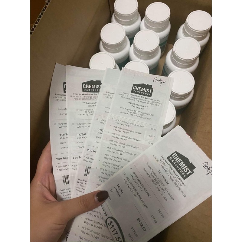 BỔ NÃO GINKGO BILOBA 2000mg Úc - 100 viên  - Xuất xứ Úc