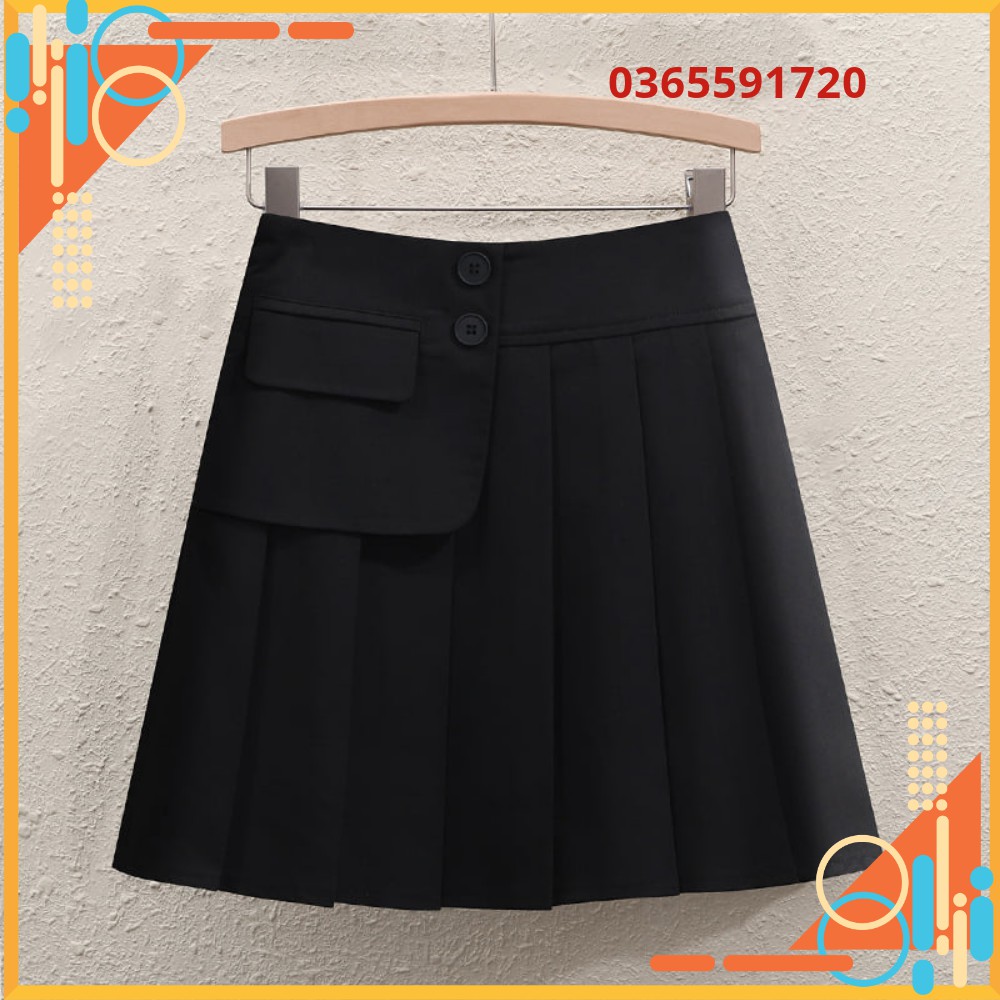 ĐỒ BIGSIZE chân váy kiểu xếp ly bigsize nữ - Chân váy chữ A cạp cao cho nàng béo 55-100kg - Đi chơi, dự tiệc, dạo phố | BigBuy360 - bigbuy360.vn