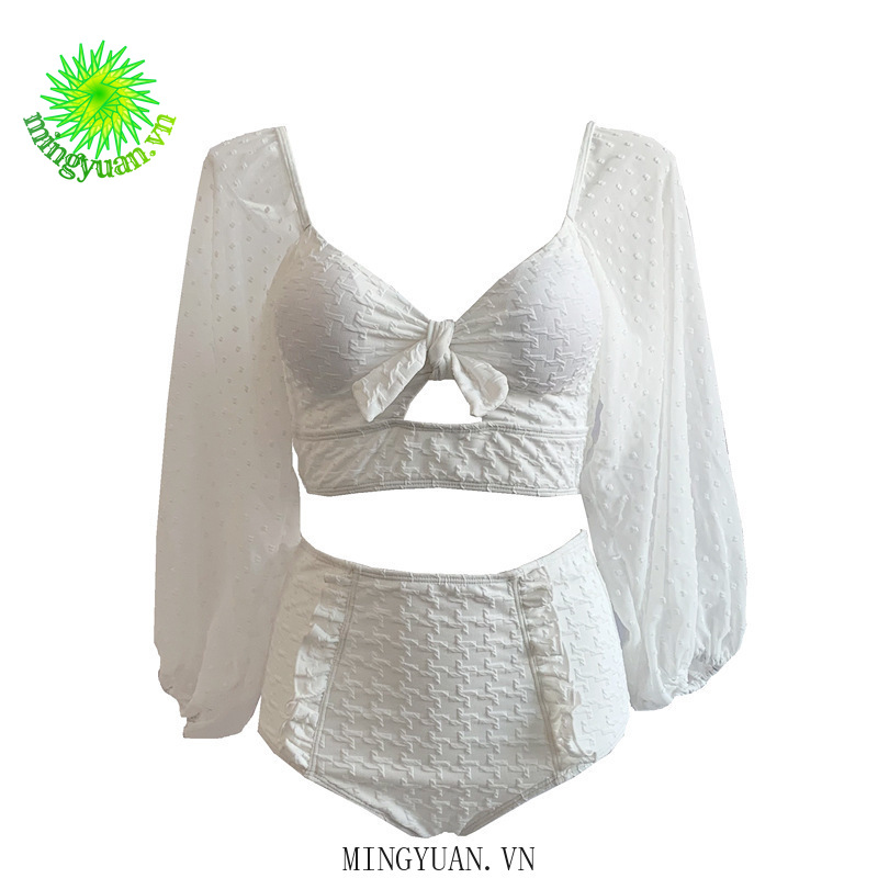 [mingyuan] 2020 white-sleeve long-sleeve Triangle no woman's swimwear back | BigBuy360 - bigbuy360.vn