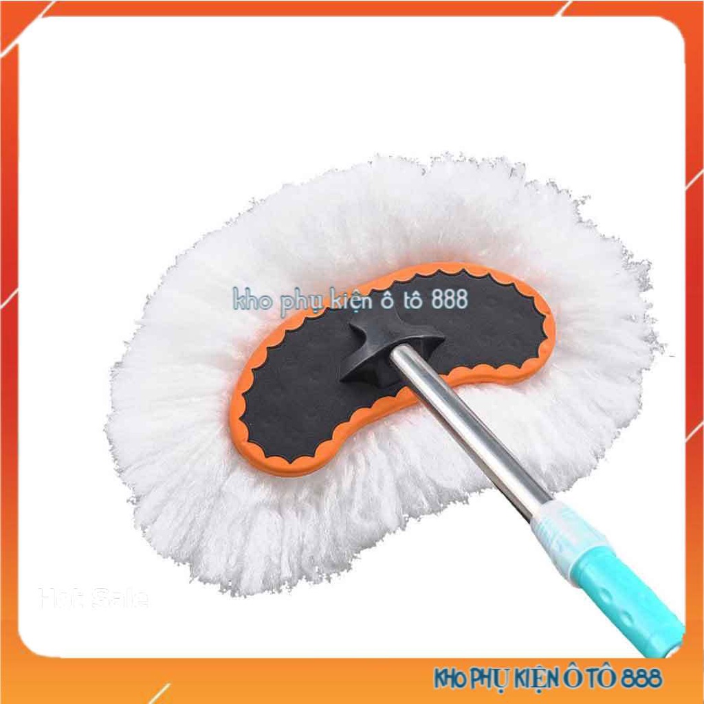 Cây lau rửa xe ô tô cán dài lông siêu mềm