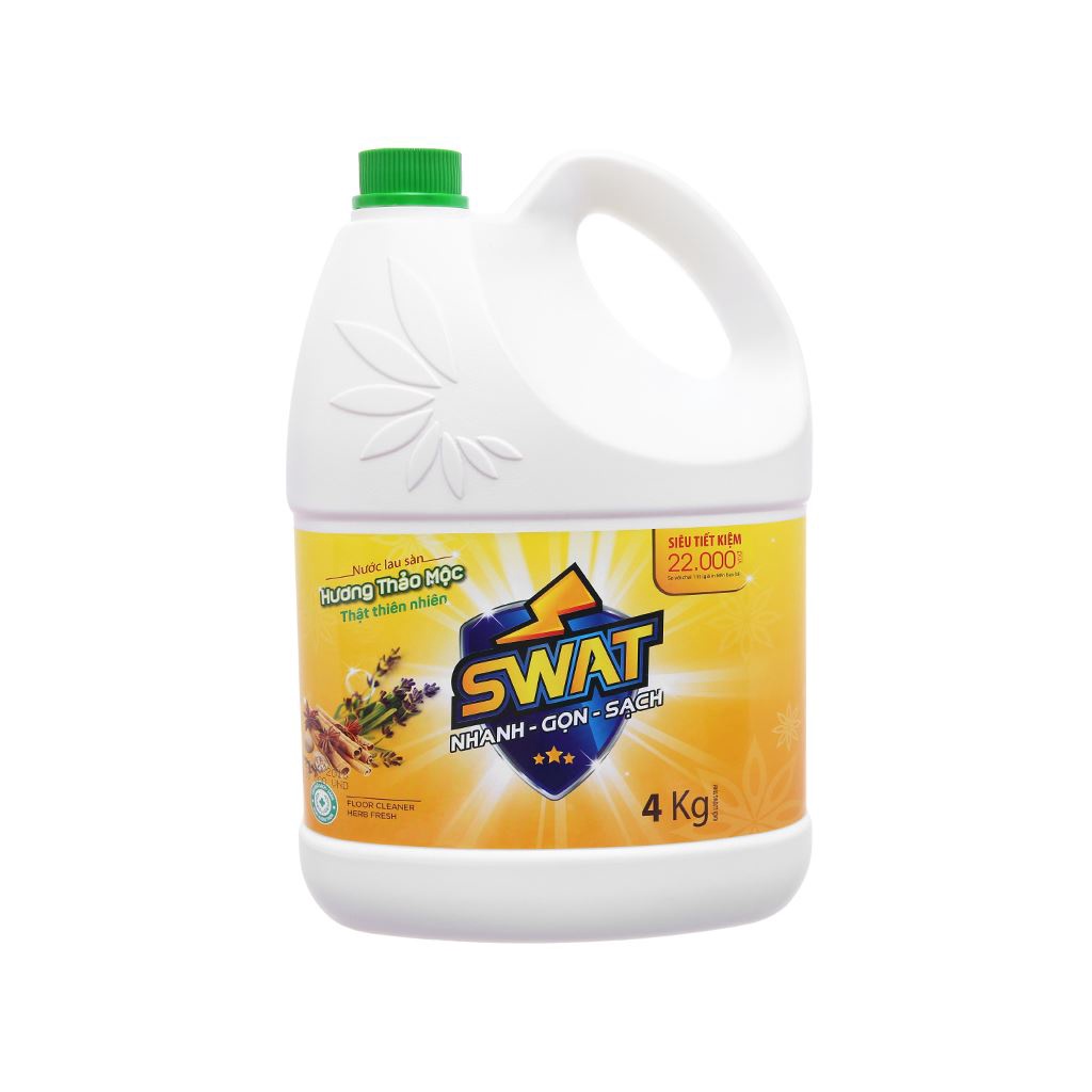 Nước lau sàn nhà Swat hương hoa Đủ mùi 4kg