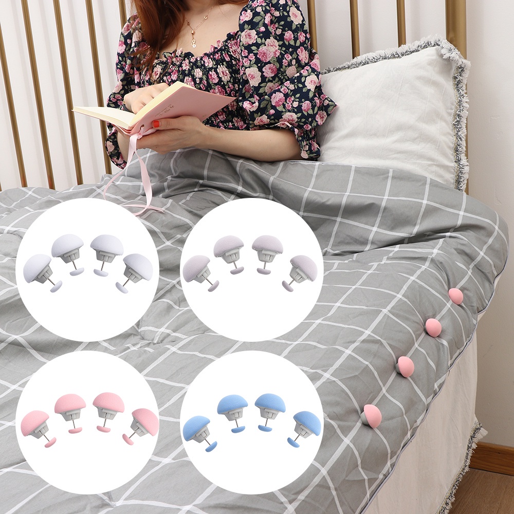Bộ 4 Kẹp Cố Định Ga Trải Giường Chống Trượt Nhiều Màu Sắc