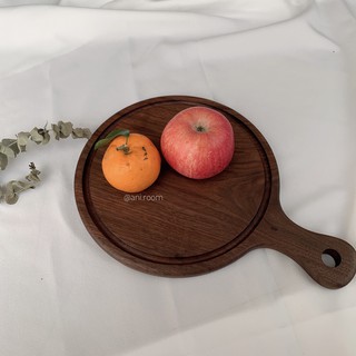 THỚT GỖ TRÒN DECOR CÓ TAY CẦM