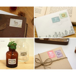 Set 16 sticker tem vintage cực xinh