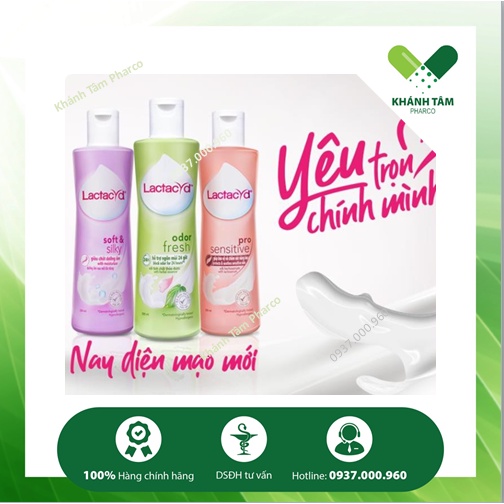 ! Dung dịch vệ sinh Lactacyd FH - Lactacyd lá trầu không ngày dài tươi mát - Lactacyd soft & silky