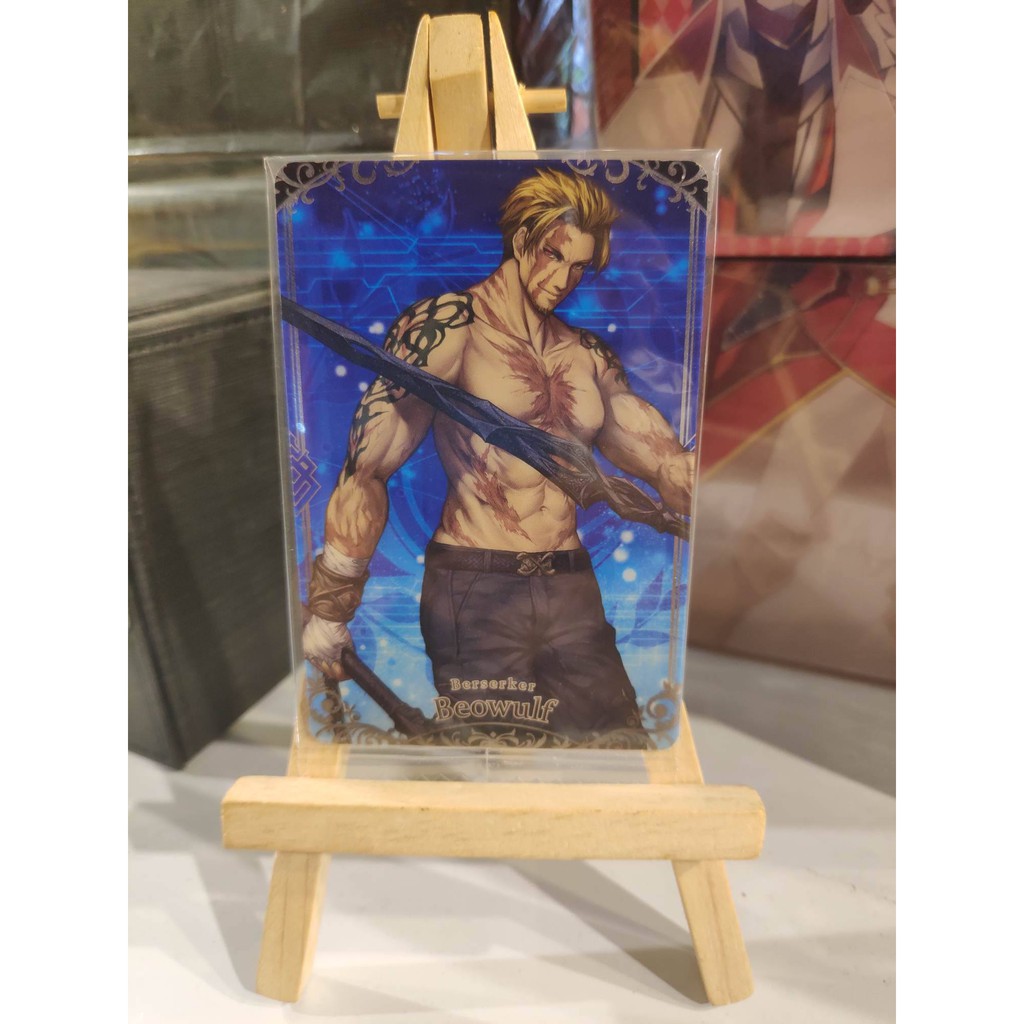 Thẻ bài bánh xốp Fate Grand Order FGO Beowulf N - Tặng bọc bài nhựa bảo quản