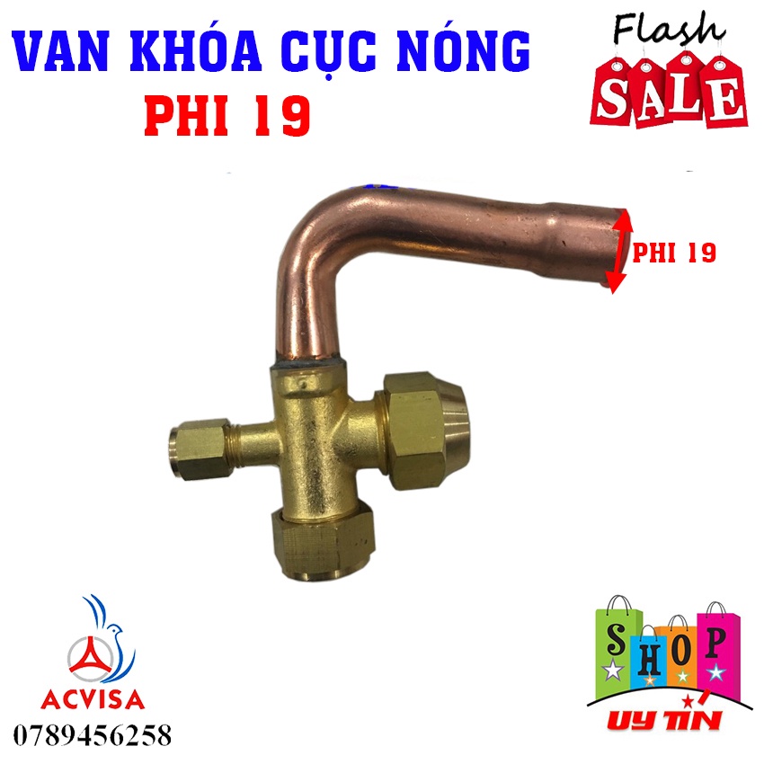 Van khóa cục nóng điều hòa - Khoá ga dàn nóng điều hoà máy lạnh (chọn cỡ) gas