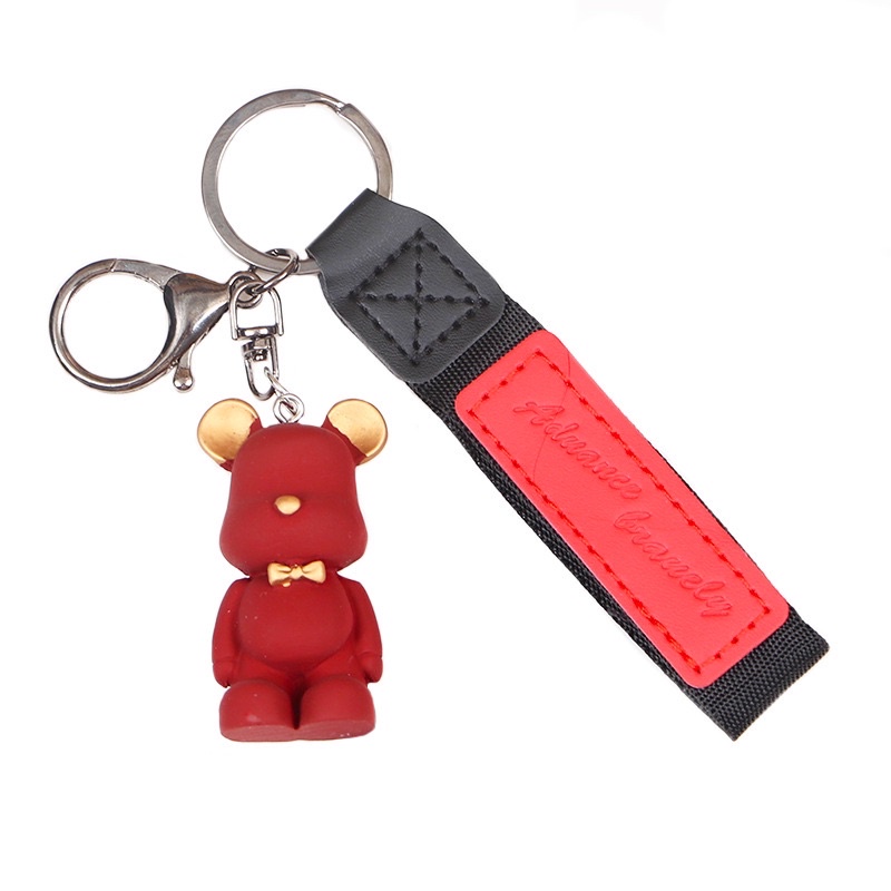 Móc Chìa Khoá Cute Gấu BearBrick, Móc Khoá Keychain Hình Gấu Dễ Thương