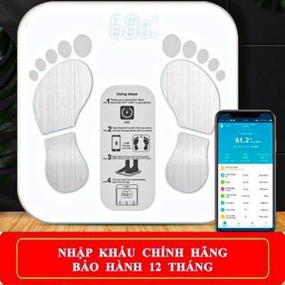 Cân Điện Tử Sức Khỏe Alfit Thông Minh Cao Cấp Body Fat Phân Tích Lượng Mỡ, Cơ, BMI, BMR, Protein, Canxi App Tiếng Việt