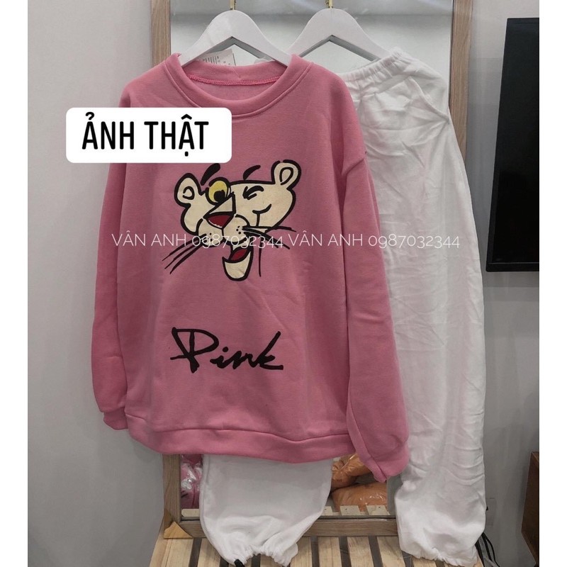 🙀 BỘ NỈ BÔNG BÁO HỒNG SIÊU XINH