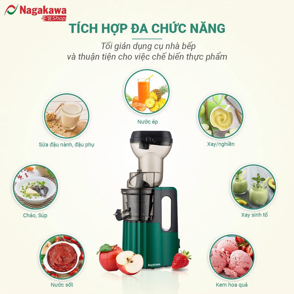 MÁY ÉP CHẬM NAGAKAWA 0817