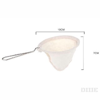 Stainless Steel Handle Cloth Sock Coffee Strainer Tea Filter 238