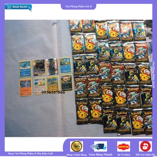 Combo 1 Lốc 36 Túi Bài Pokemon,Thẻ Pokemon ( 1 túi = 8 hình Thẻ ) - VPP Minh Hạnh