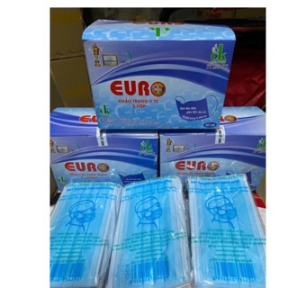 HỘP 50 CÁI khẩu trang XANH 5 LỚP
