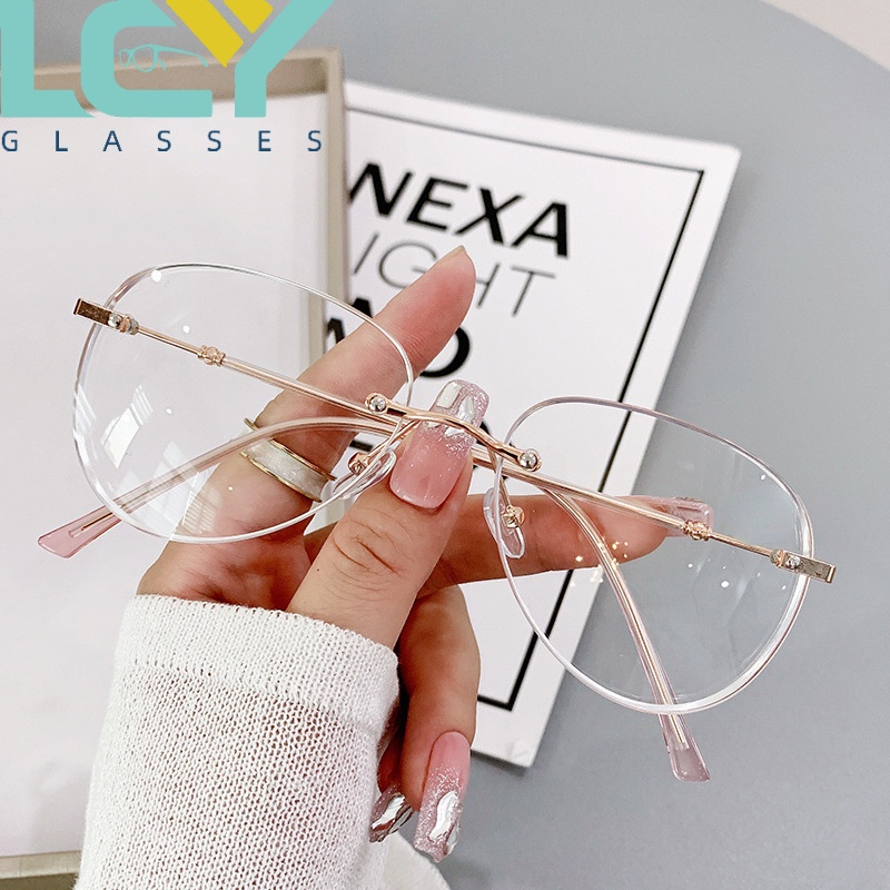 Kính Chống Nắng Lcy Không Viền Xanh Dương Mới -0°-400° Kính 3306