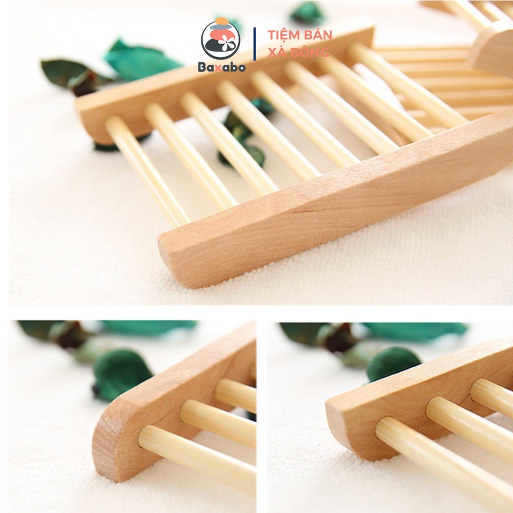 KHAY ĐỰNG XÀ PHÒNG BẰNG GỖ TRE TỰ NHIÊN - KHAY GỖ ĐỰNG XÀ PHÒNG TIỆN LỢI SANG TRỌNG