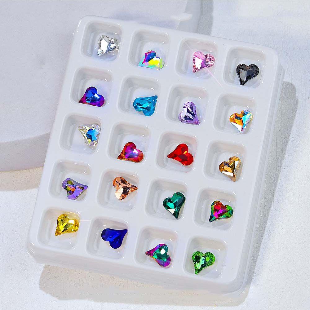 Set 20 Phụ Kiện Trang Trí Móng Tay 3D DIY Độc Đáo|Bộ Phụ Kiện Trang Trí Móng Tay Trong Suốt Charms