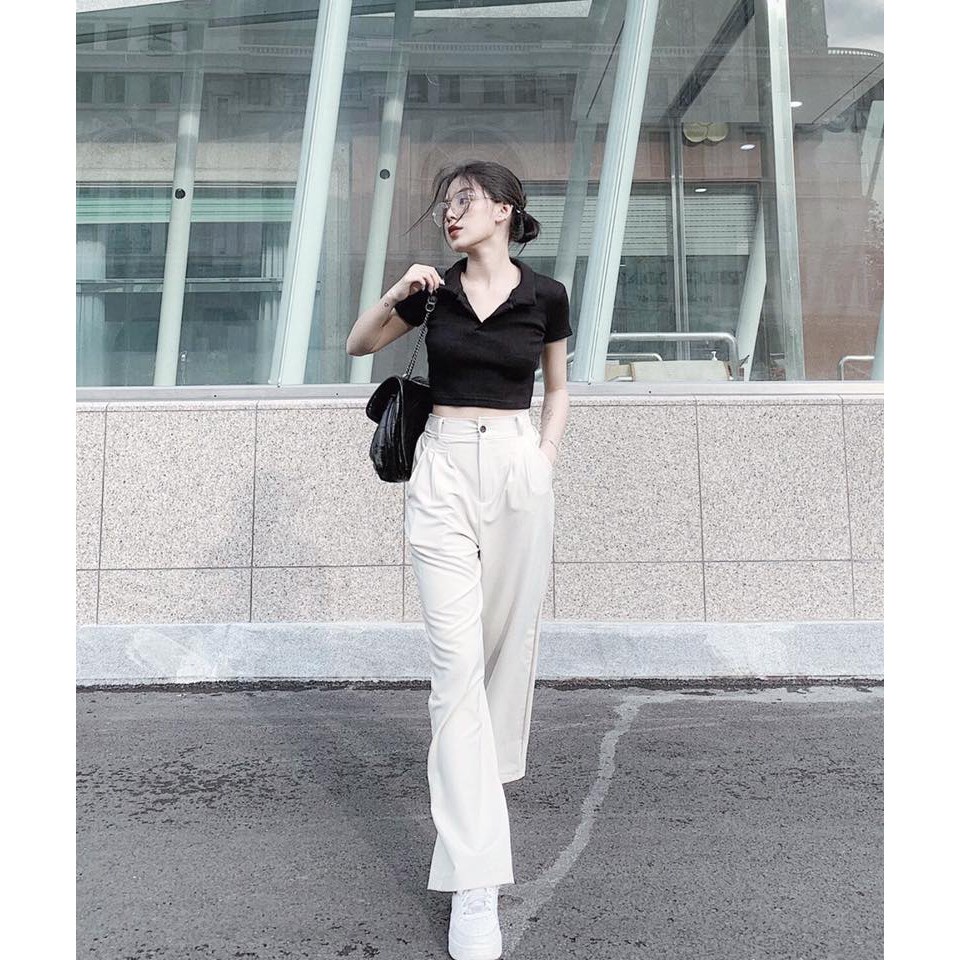 Quần culottest đũi xước hàncưc xinh