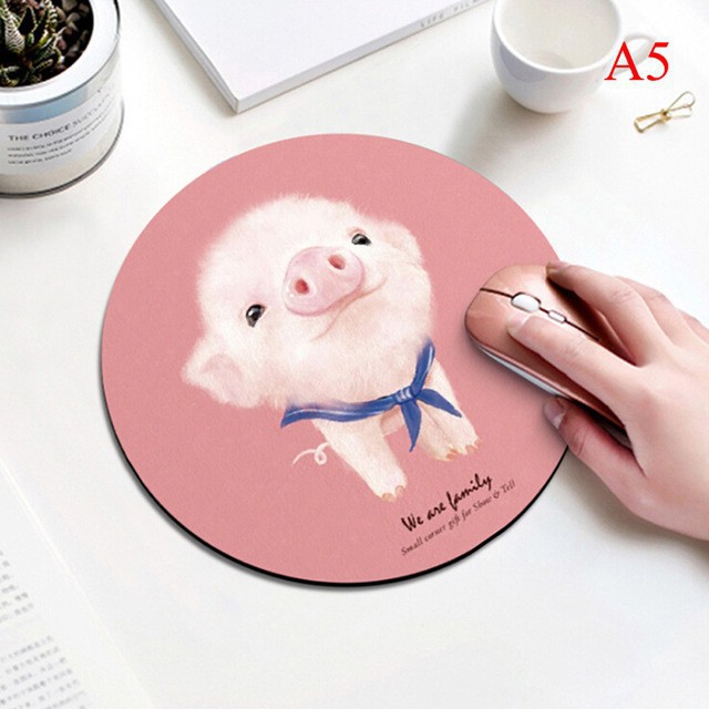 Miếng lót chuột chống trượt in họa tiết hoạt hình dễ thương