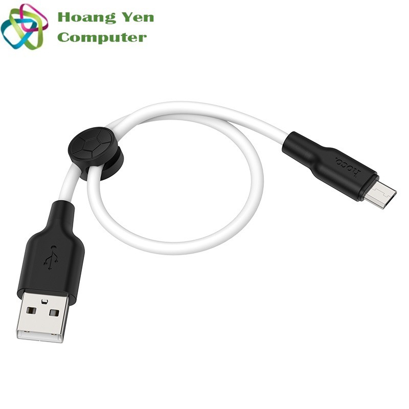 [25CM] Cáp Sạc MICRO USB Hoco X21 Plus Dài 25CM Dây Silicon Mềm Dẻo Chống Cháy - BH 1 Năm - Hoàng Yến Computer