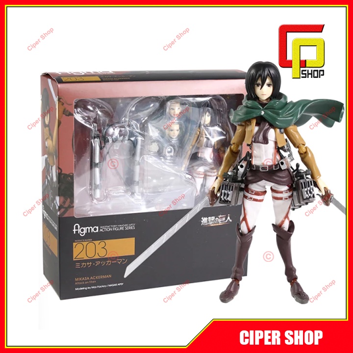 Mô hình Mikasa Ackerman 203 - Mô hình Attack on Titan - Figma 203
