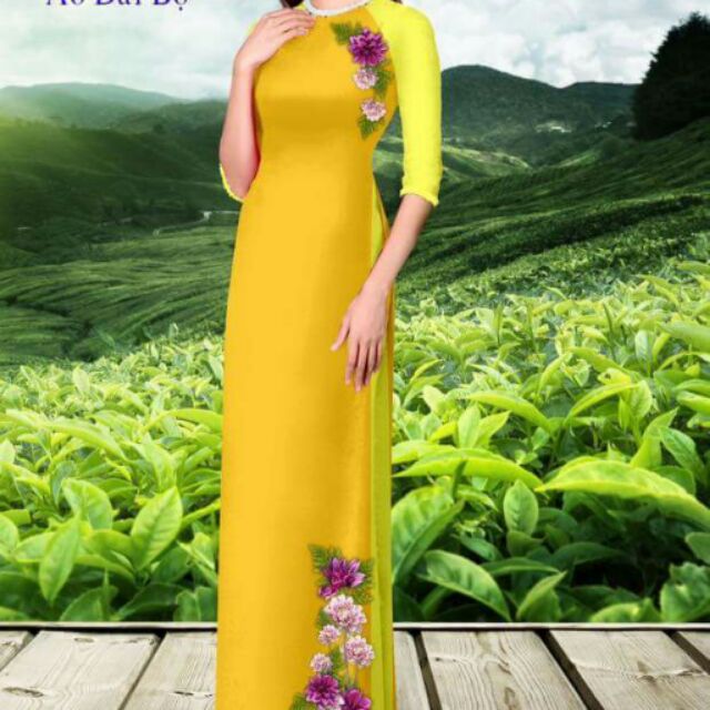 Vải áo dai in 3D