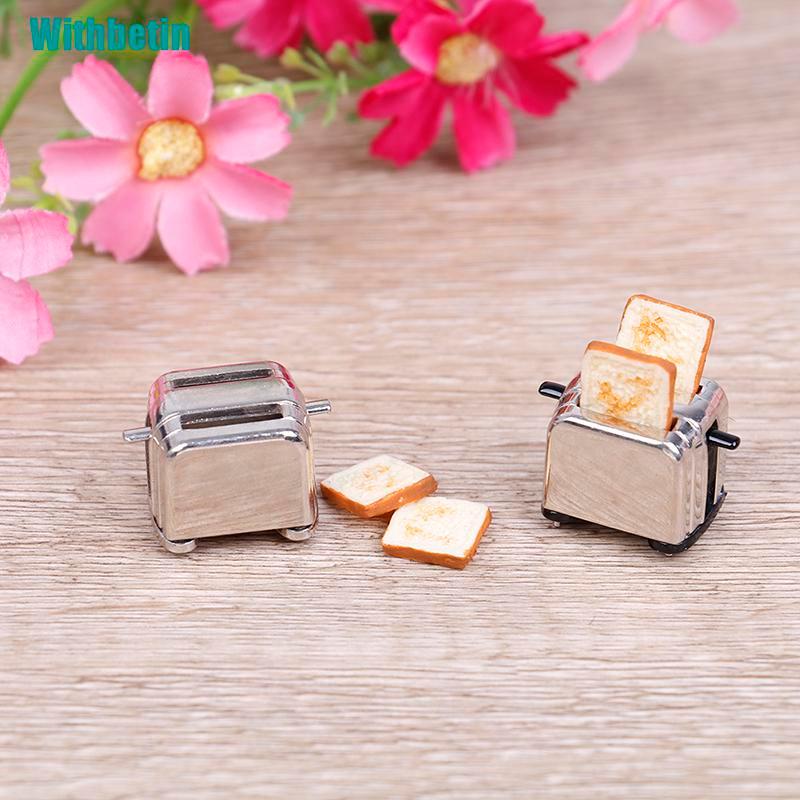 Mô Hình Máy Nướng Bánh Mì Mini Tỉ Lệ 1: 12 Trang Trí Nhà Búp Bê