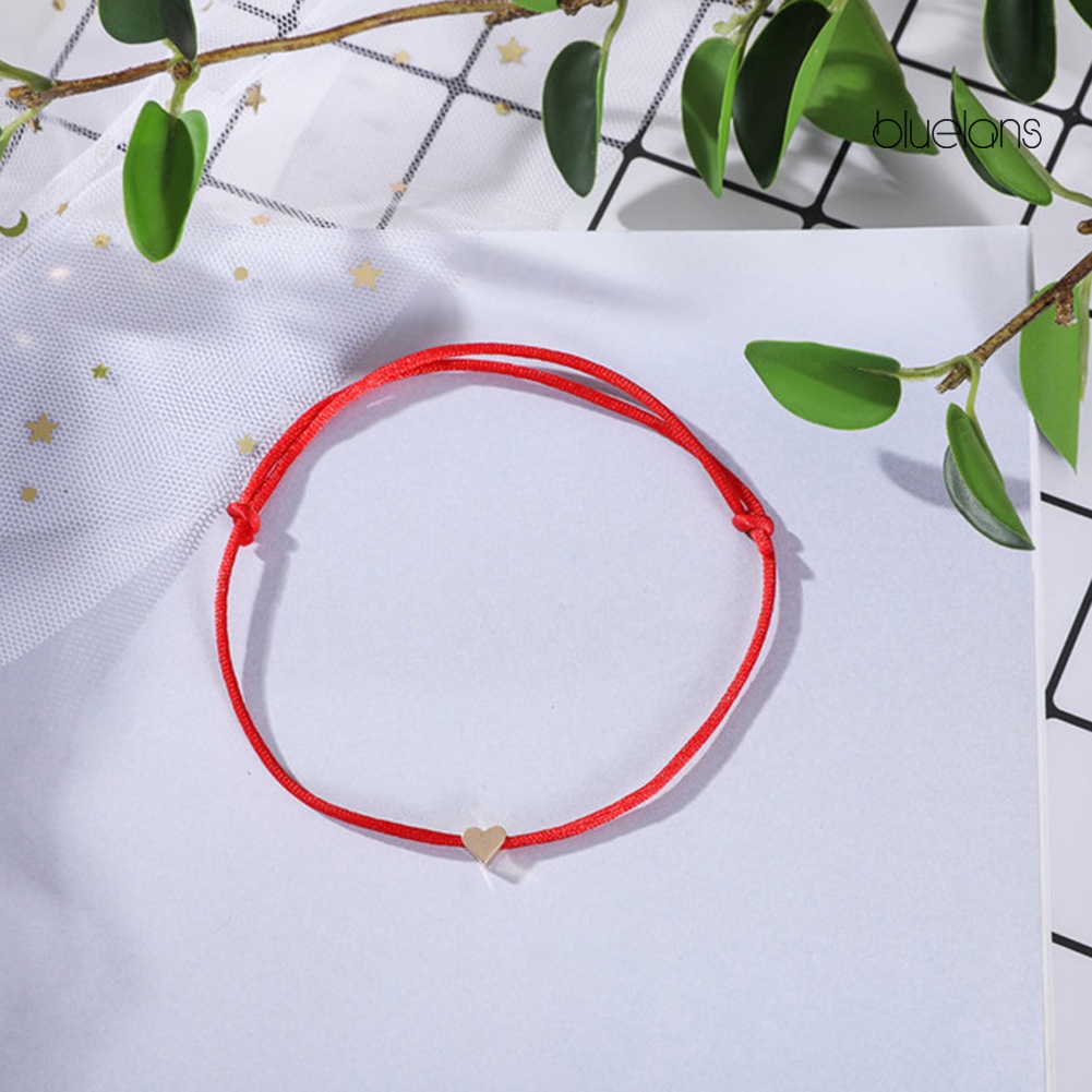 Vòng Tay May Mắn Mặt Hình Trái Tim Thời Trang Cho Nữ