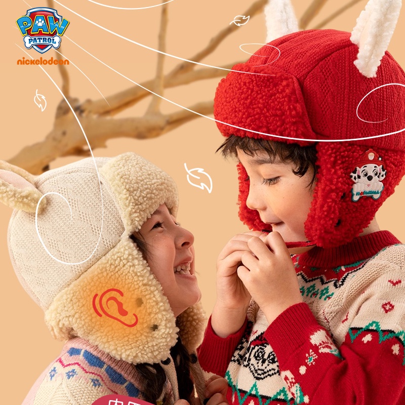 PAW Patrol Mũ lưỡi trai giữ ấm thời trang mùa đông cho bé