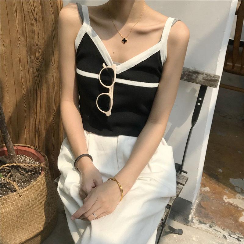 Áo lửng hai dây phong cách hàn quốc quyến rũ dành cho nữ